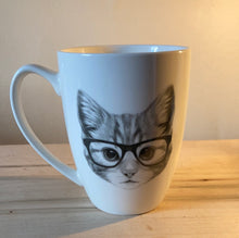 Load image into Gallery viewer, Cat in Glasses Mug
