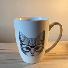 Load image into Gallery viewer, Cat in Glasses Mug
